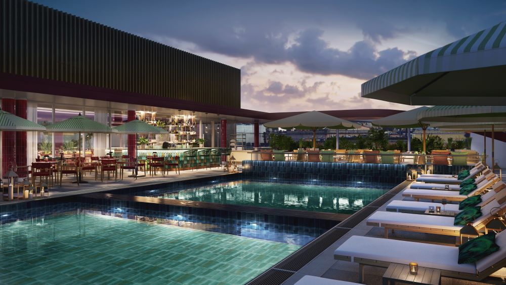 piscine extérieure hôtel