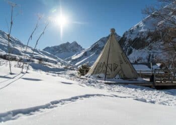 tipi neige montagne