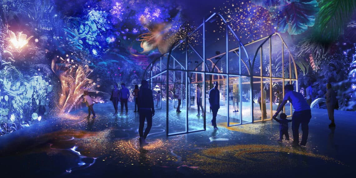 immersion dans le noir et lumières