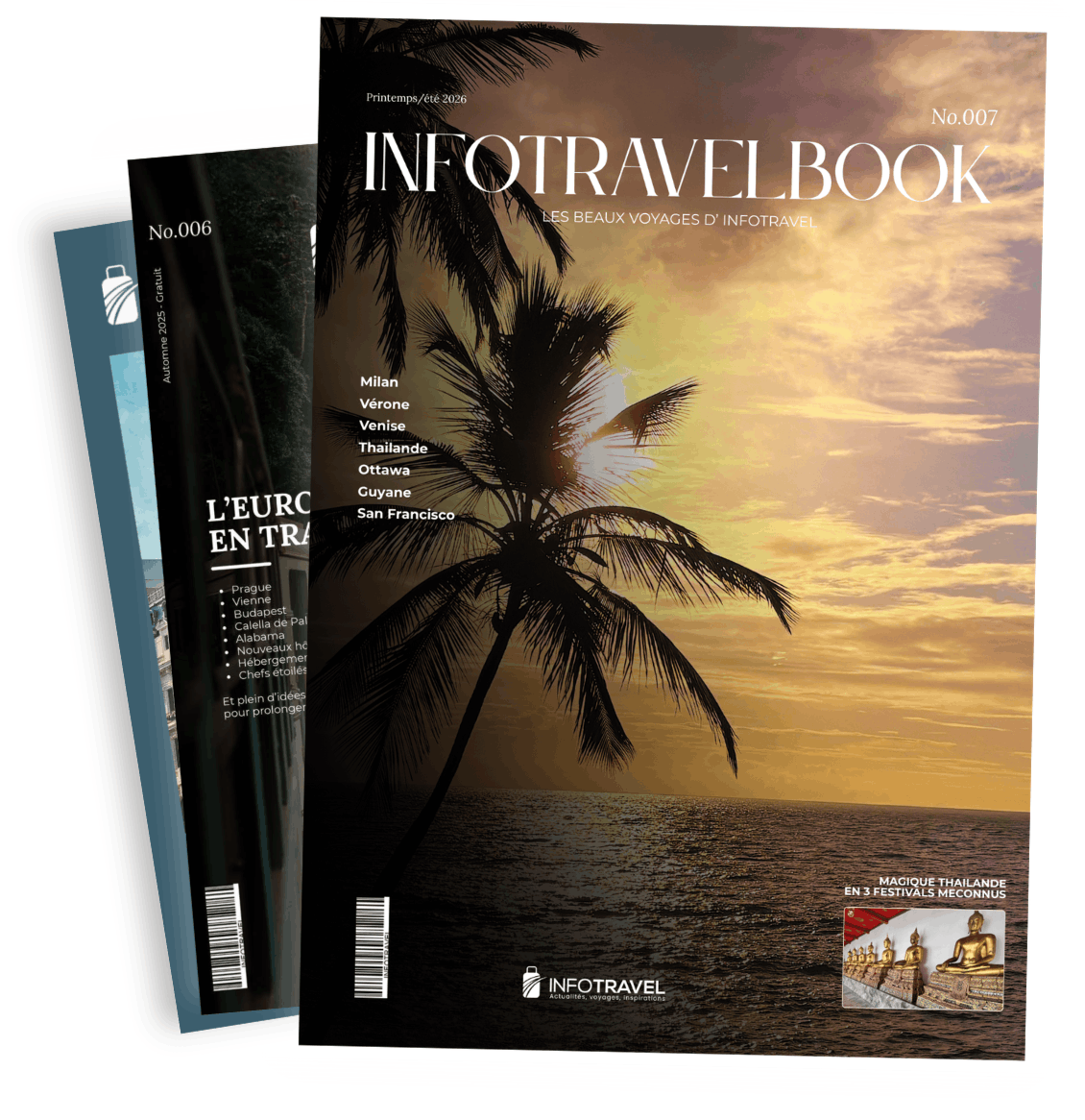 Pile de magazines InfotravelBook