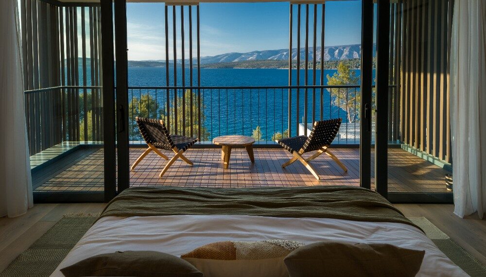 chambre vue mer montagne