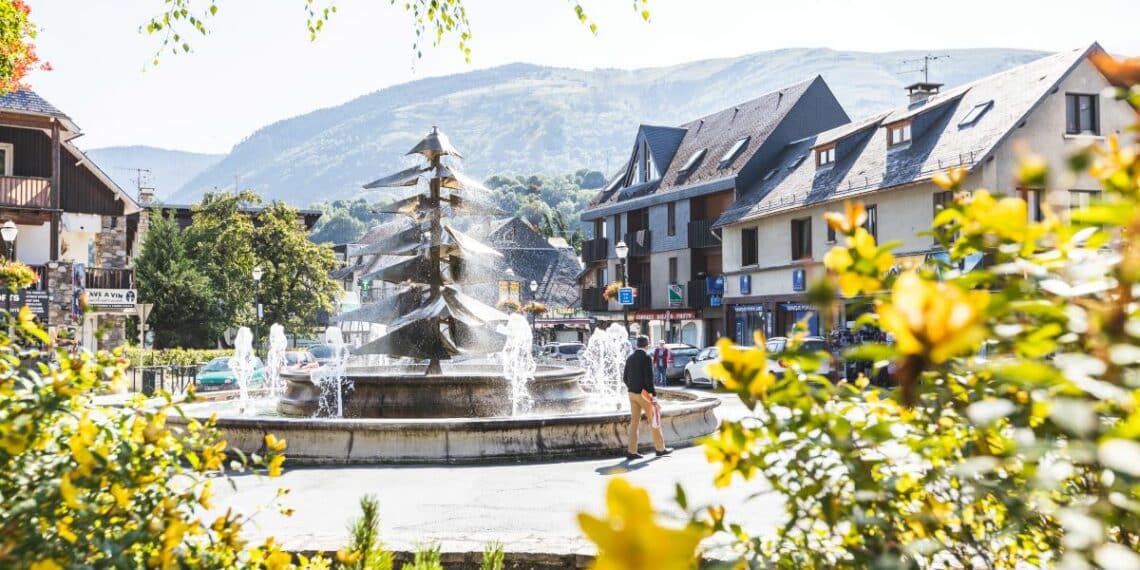 place fontaine fleurs