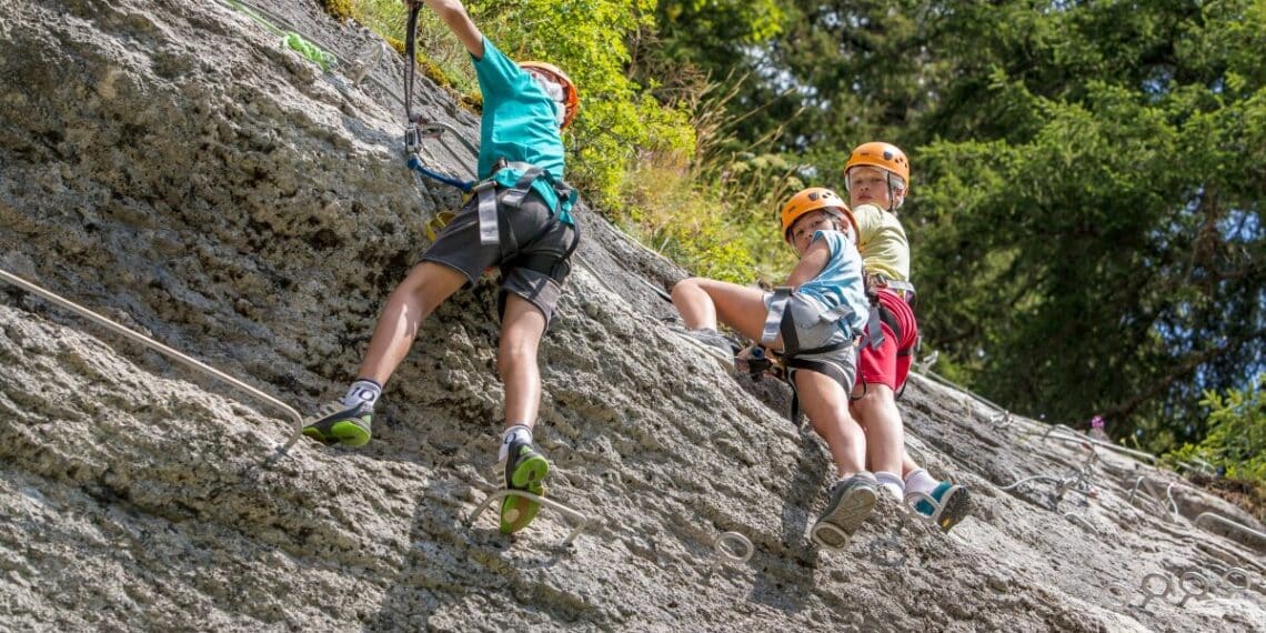 escalade enfants montagne