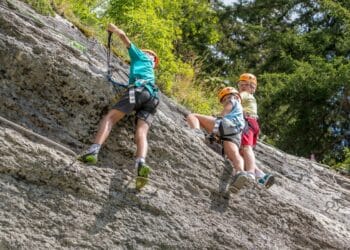 escalade enfants montagne