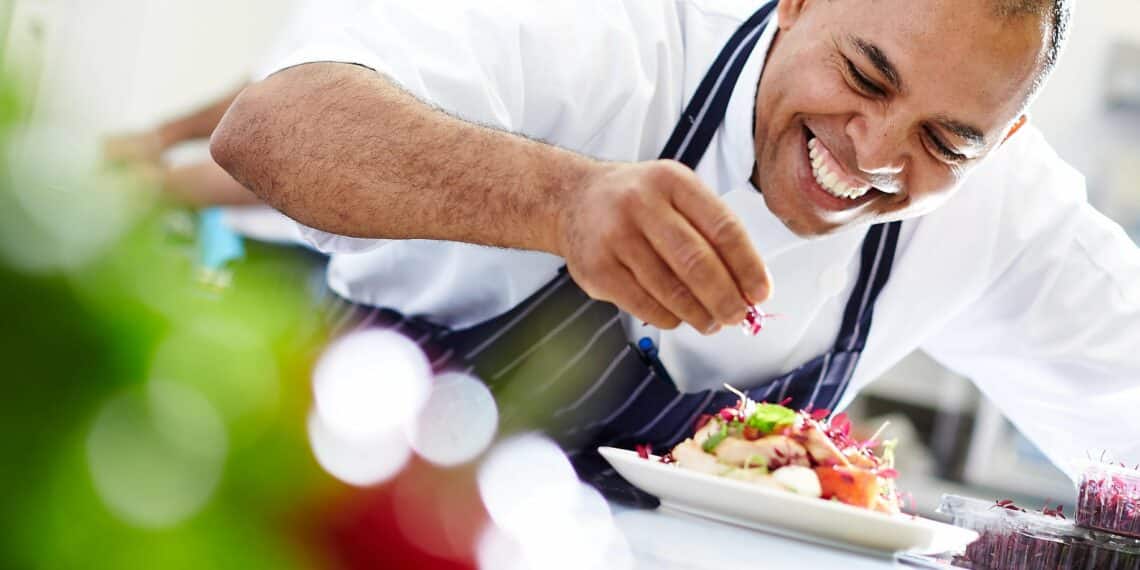 chef étoilé plat gastronomique