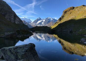 lac montagne l'été