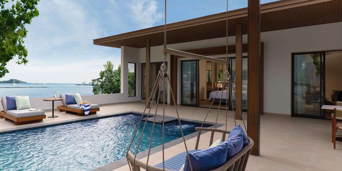 villa avec piscine vue mer