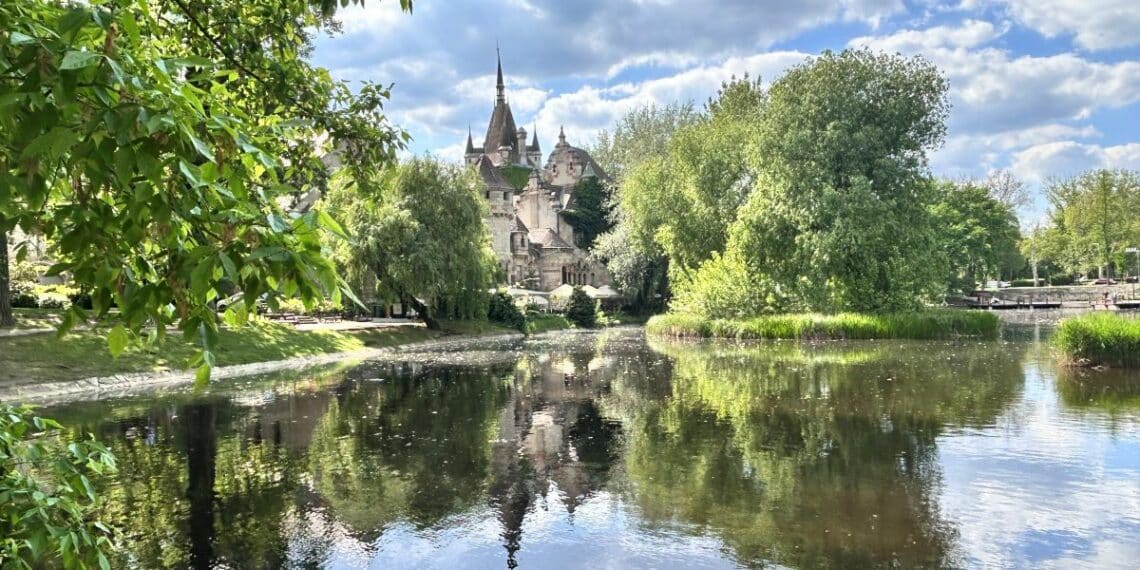 ville de Budapest Fleuve arbres