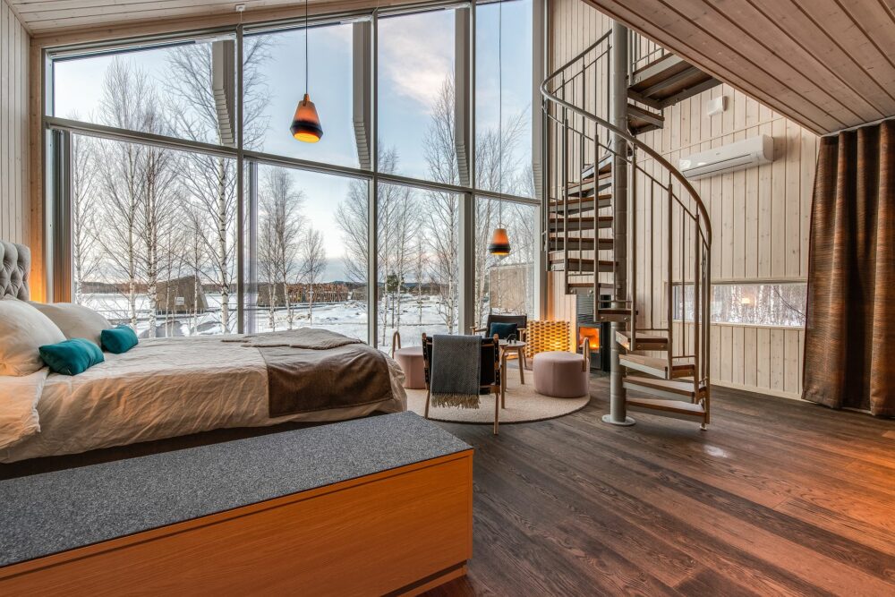 loft chambre escalier