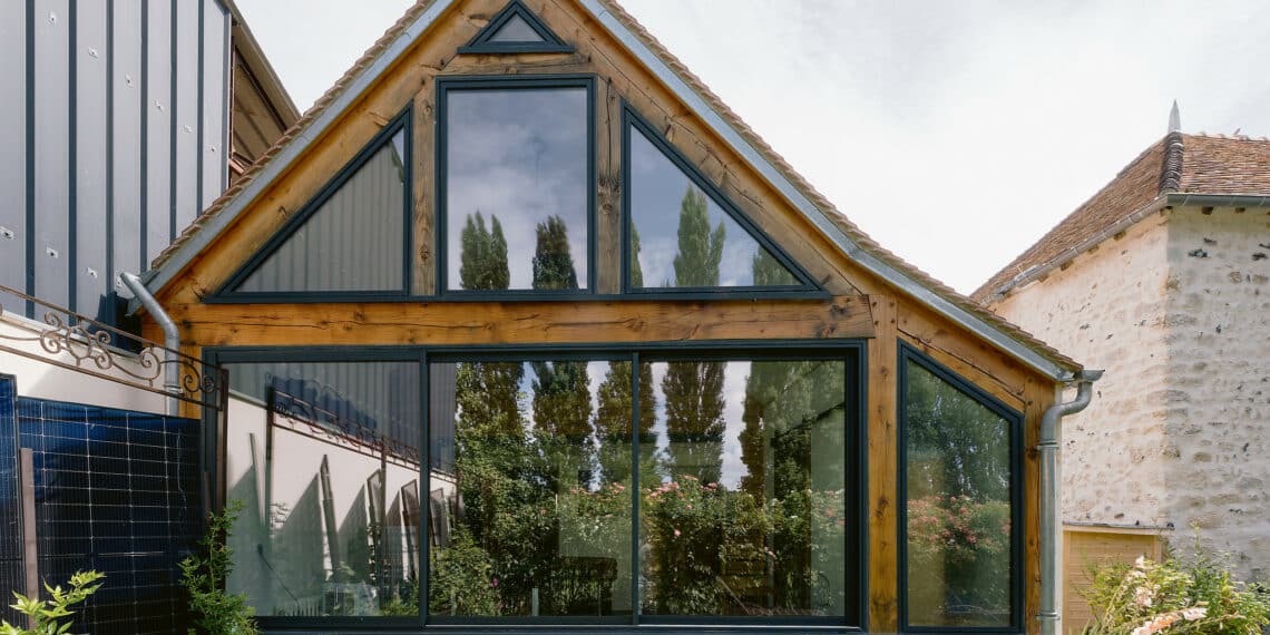 Façade maison verrière