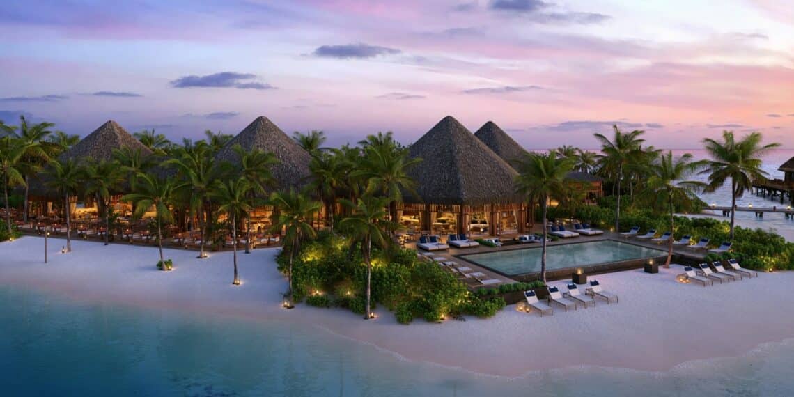 villa plage coucher de soleil